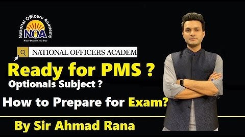 Prepare for PMS Punjab ? by Sir Ahmad Rana