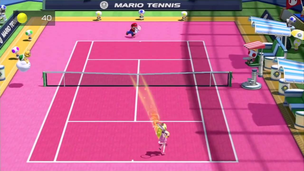 [Mario Tennis: Ultra Smash] Mega Ball Rally Gameplay - YouTube