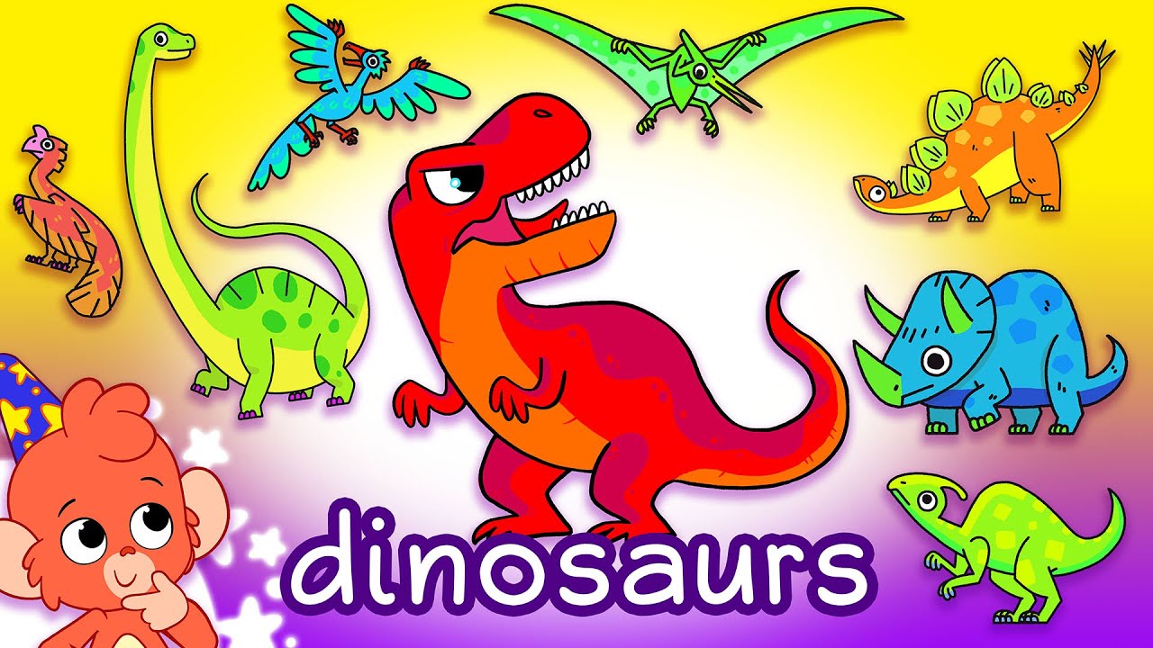 Funny Dino Videos | Club Baboo | Spinosaurus, TRex, Velociraptor, Triceratops, Stegosaurus Dinosaurs