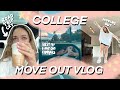 college move-out vlog: last day in my college town, moving out of my apartment, &amp; road trip to TEXAS