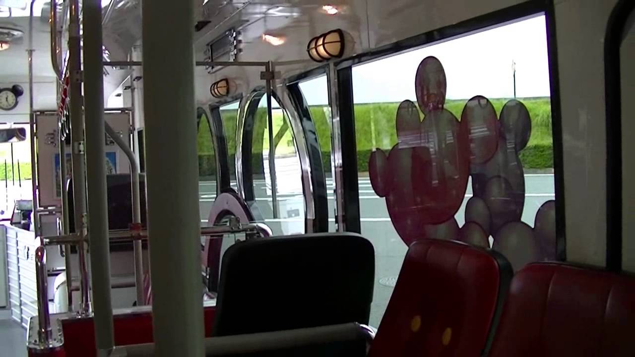 ディズニー ミッキーバスの車内の様子 ベイサイド ステーション行き Disney Buss S Situation In The Car Youtube