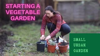 Starting A Vegetable Garden From The Beginning  My Small Urban Garden  Part 1
