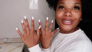 DOING MY OWN NAILS at home (DIY)