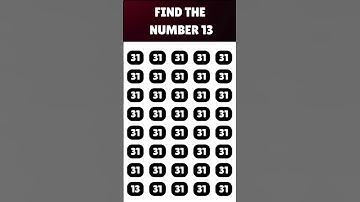 Find Odd Numbers 13 #shorts  #braintest #wordpuzzlegame #quiz #puzzle #braintestsolution #riddles