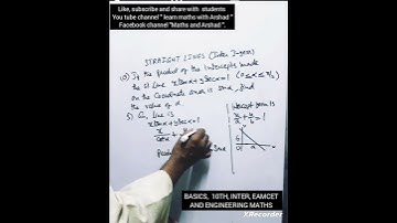 STRAIGHT LINES INTER 1ST YEAR 11TH CLASS BASICS