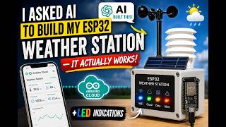 I Asked AI to Build My ESP32 Weather Station — It Actually Works! (Arduino Cloud + LED Indications) screenshot 5