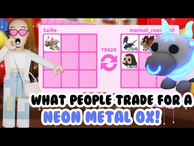 Metal Ox, Trade Roblox Adopt Me Items