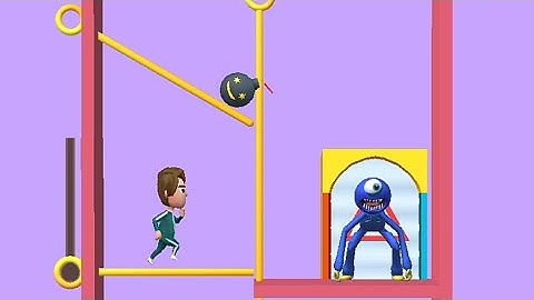 Squid Pin 3D| Huggy Wuggy | Level 43 - 47 Android and IOS NEW updated Pull the Pin Game