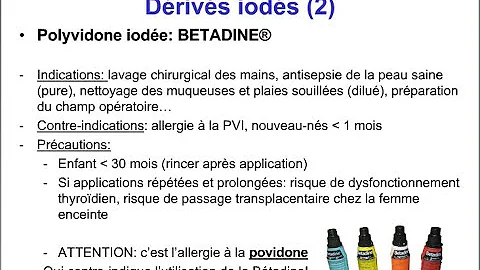 Quels sont les critères de choix d'un antiseptique