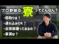 プロ野球の寮ってどんなん？