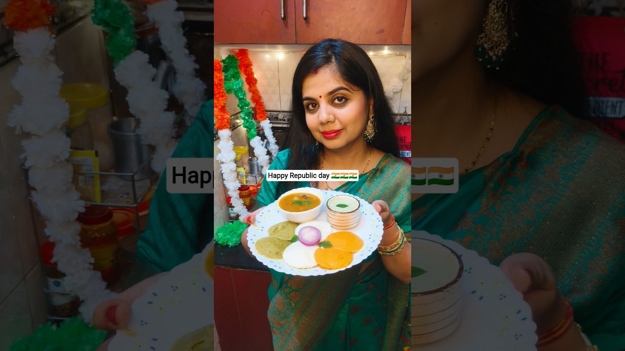 Paying tribute to india by making Try colour Idli| Republic day special Tricolour idli 