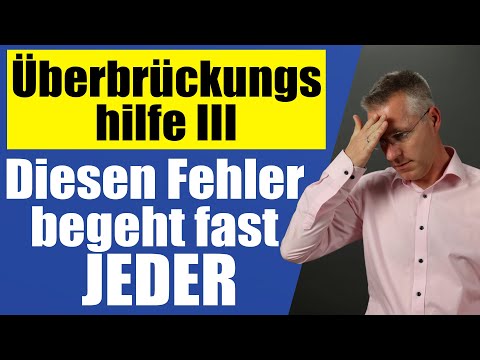 Fast JEDER macht diesen Fehler ... Überbrückungshilfe III Antrag richtig einreichen