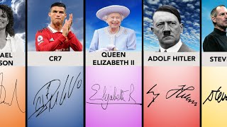Famous Best Signatures From Famous People | Comparison Wealth