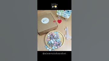 Set tự làm lót ly đá Mosaic của Trố & Chin có những gì?