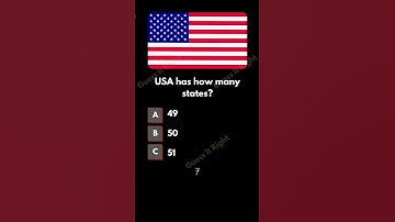USA has how many states? #shorts #short #youtubeshorts #quiz