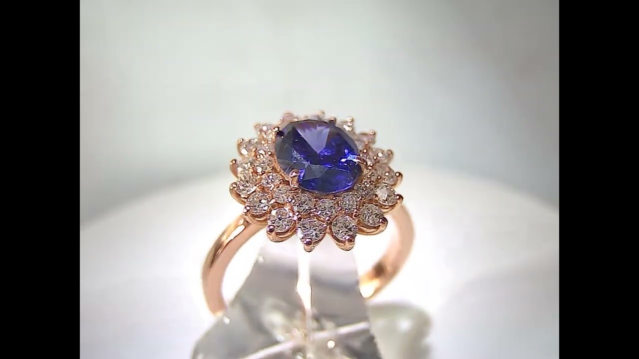 sapphire diamonds rose gold