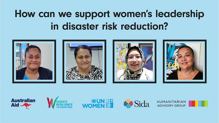 How can we support women's leadership in disaster risk reduction?