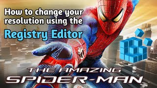 How to change your resolution using the Registry Editor for The Amazing Spider-Man (PC) screenshot 3