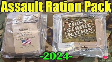 2024 US First Strike Ration (FSR) 24-Hour Combat MRE 🇺🇸 Military Meal Ready To Eat Taste Test Review