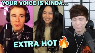 Everyone Thinks Sykkuno's Sick Voice Sounds HOT | Valkyrae, Abe & Ryan Higa