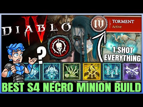 Diablo 4 - Minions = OVERPOWERED Now - New Best S4 INFINITE Damage Necromancer Speed Build 