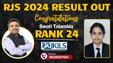 RJS 2024 Result: Rank 24 Swati Tolambia- JKILS Institute’s Success Story!