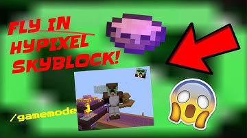How to FLY in Hypixel Skyblock! [OP!] (Minecraft)