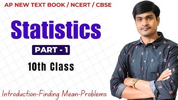 Statistics Part - 1 I 10th Class (NCERT/AP New) I Concepts - Finding Mean - Problems I Ramesh Sir