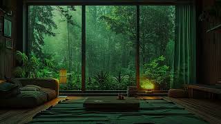 Rain On Window & Thunder Sounds - Rainy Afternoon Forest - 3 Hours Relaxation & Sleep | Rain Sound