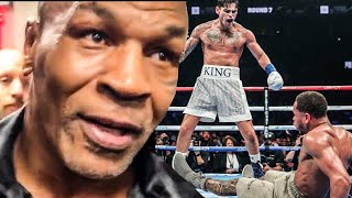 Mike Tyson REACTS to Ryan Garcia DROPPING & BEATING Devin Haney in HUGE UPSET