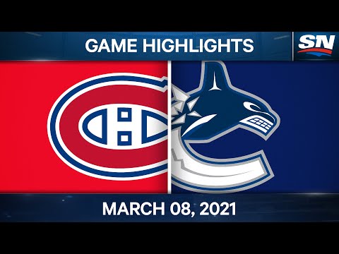 NHL Game Highlights | Canadiens vs. Canucks – Mar. 8, 2021