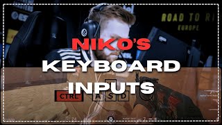 Learn how to play like NiKo in CS2 - keyboard inputs shown
