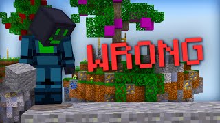 Playing Skywars Incorrectly...