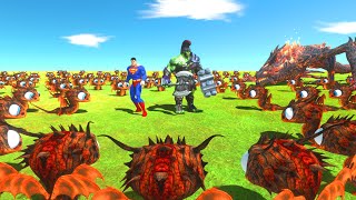 Which Superhero can Hunt ALL Dragons  Animal Revolt Battle Simulator