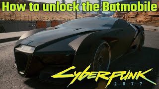 Batman Easter Egg and Free Batmobile (Fastest Car) Cyberpunk 2077