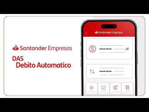 Conta MEI gratuita no Santander Empresas com o DAS em débito automático - video from Santander