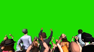 8 Crowd Cheering Greenscreen No Copyright