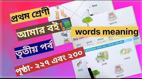 Class1 Part 3 Page 227, 230 words meaning @primaryschooleducation34