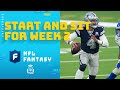 Start & Sit for Week 2 lineups | NFL Fantasy Football Show
