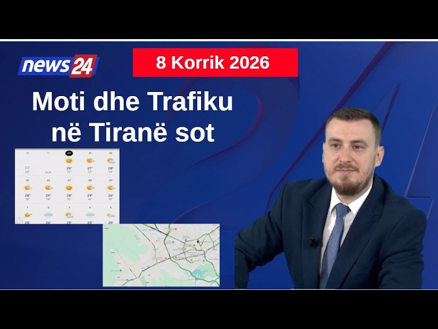 Si do të jetë moti sot? Pikat kryesore ku trafiku shfaqet më i rënduar! Data 8 Korrik 2026