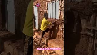 Ancient Earth Homes: Watch Them Build Cool Houses That Last 1000 Years! #EcoBuild #Traditional🧱🏠🤯