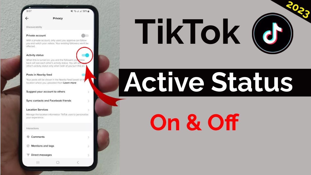 How to Enable or Disable Active Status On TikTok YouTube