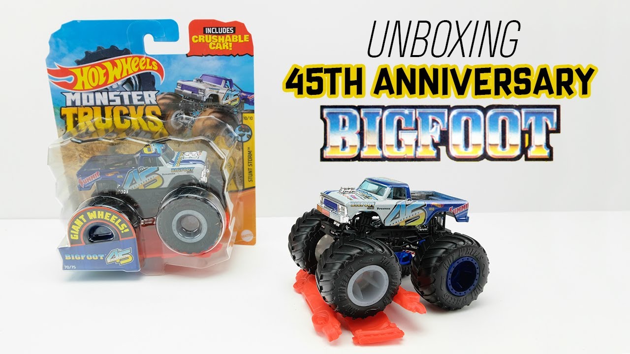 UNBOXING: Hot Wheels BIGFOOT 45th Anniversary Truck -- and I