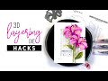 3D Layer Die Hacks | Altenew Craft-a-Flower: Lily