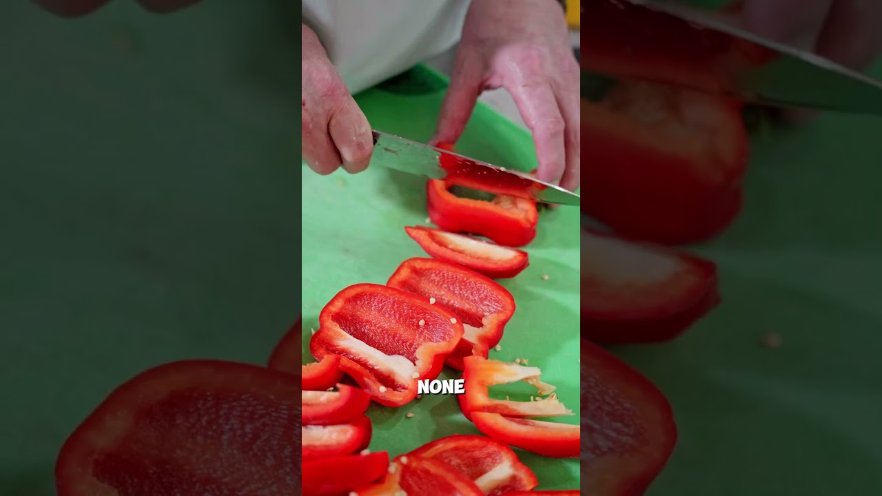 Chef Greg's way of cutting Bell Peppers