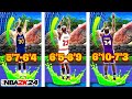 *NEW* #1 BEST JUMPSHOTS For ALL HEIGHTS & 3PT RATINGS in NBA 2K24! Best jumpshot 2k24