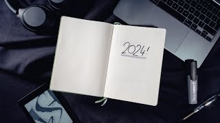 Not Your Typical Bullet Journal Video (Minimalistic 2024 Setup)