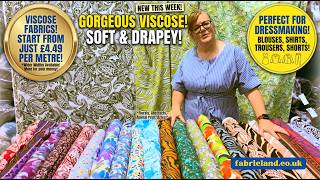 Gorgeous Viscose Fabrics! 👗 Perfect for Dressmaking from Just £4.49/m screenshot 3