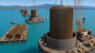 How Giant Machines Build Bridge Foundations 100 Meters Deep. Mega Construction Documentary How Giant Machines Build Bridge Foundations 100 Meters Deep. Mega Construction Documentary