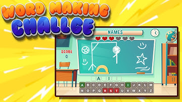 Word Making Challenge || Construct 3 Game Template || Source code